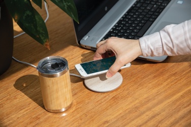Logotrade Logogeschenke das Foto: 5W Weizenstroh Wireless Charger