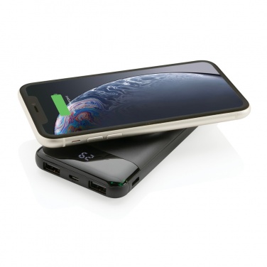 Logotrade Firmengeschenke das Foto: 10.000 mAh Wireless Powerbank mit Watch-Charger