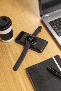 Logotrade Logogeschenke das Foto: 10.000 mAh Wireless Powerbank mit Watch-Charger