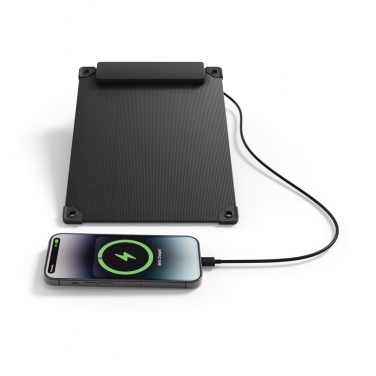 Logotrade Logogeschenke das Foto: Solarpulse 5W tragbares Solarmodul aus RCS rPlastik