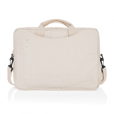 Logotrade Werbeartikel das Foto: Laluka AWARE™ 15.4" Laptop-Tasche aus recycelter Baumwolle