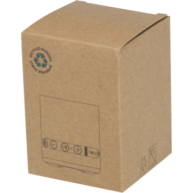 Logotrade Werbeartikel das Foto: Hunor 3 W kabelloser Lautsprecher aus recyceltem Kunststoff