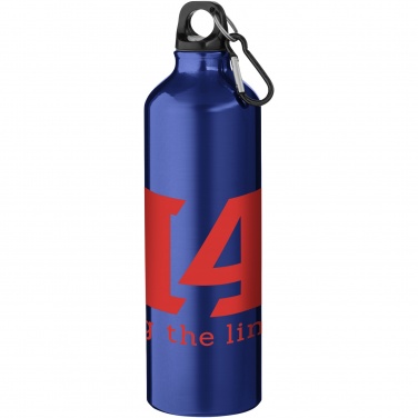 Logo trade promotional merchandise image of: Oregon 770 ml aluminium water bottle with carabiner