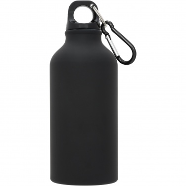 Logotrade promotional item picture of: Oregon 400 ml matte water bottle with carabiner