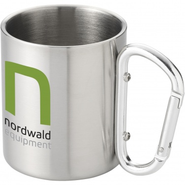 Logo trade promotional products image of: Alps 200 ml insulated mug with carabiner