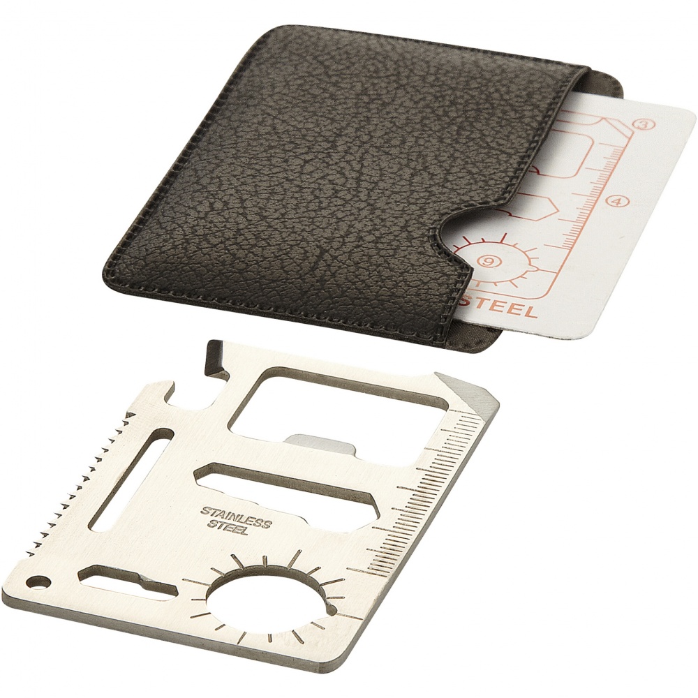 Logo trade corporate gifts image of: Saki 15-function pocket tool card