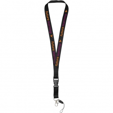 Logo trade promotional items image of: Sagan phone holder lanyard with detachable buckle
