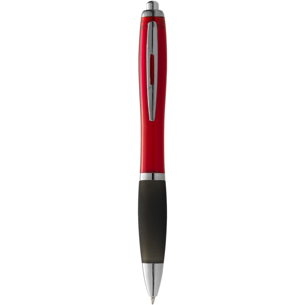 Logotrade promotional merchandise photo of: Nash ballpoint pen coloured barrel and black grip
