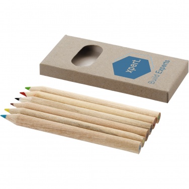 Logo trade promotional items picture of: Ayola 6-piece coloured pencil set
