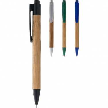 Logo trade promotional merchandise image of: Borneo bamboo ballpoint pen