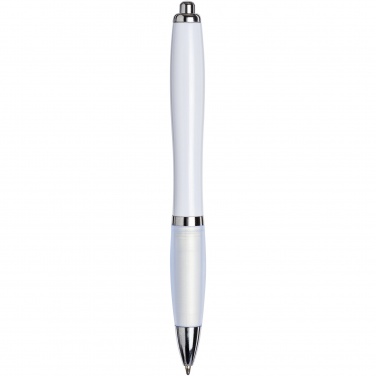 Logo trade promotional gift photo of: Nash ballpoint pen with coloured barrel and grip