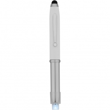 Logo trade promotional gifts image of: Xenon stylus ballpoint pen with LED light
