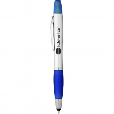 Logo trade promotional merchandise image of: Nash stylus ballpoint pen and highlighter