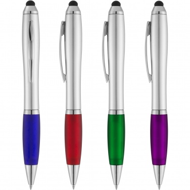 Logo trade promotional gift photo of: Nash stylus ballpoint with coloured grip