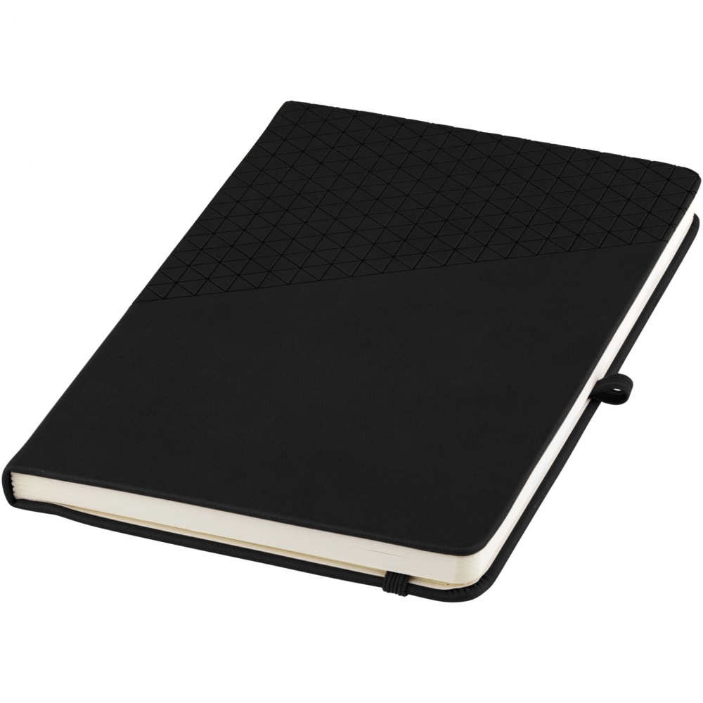 Logo trade corporate gifts image of: Theta A5 hard cover notebook