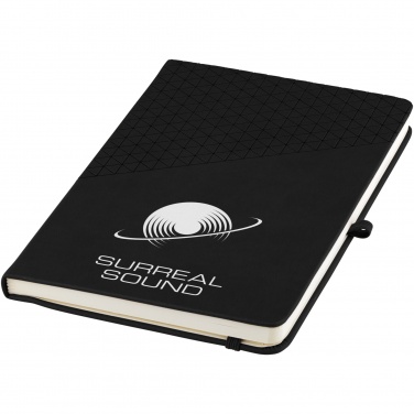 Logo trade corporate gifts image of: Theta A5 hard cover notebook