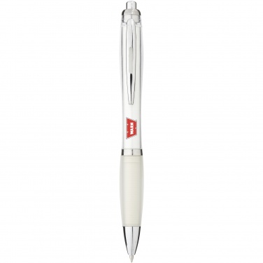 Logo trade promotional giveaways picture of: Nash ballpoint pen coloured barrel and grip