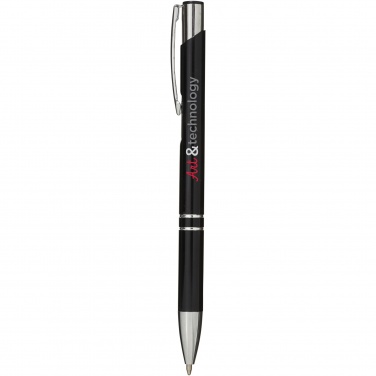 Logotrade corporate gift image of: Moneta aluminium click ballpoint pen (blue ink)