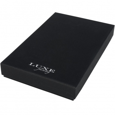 Logo trade advertising products image of: Carbon duo pen gift set with pouch