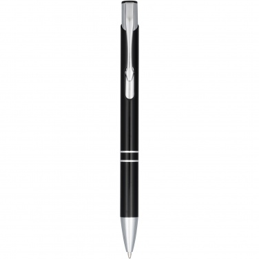 Logo trade promotional giveaway photo of: Moneta anodized aluminium click ballpoint pen