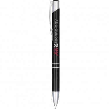 Logo trade promotional items picture of: Moneta anodized aluminium click ballpoint pen