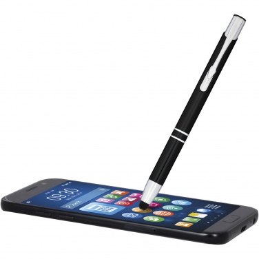 Logotrade advertising products photo of: Moneta anodized aluminium click stylus ballpoint pen