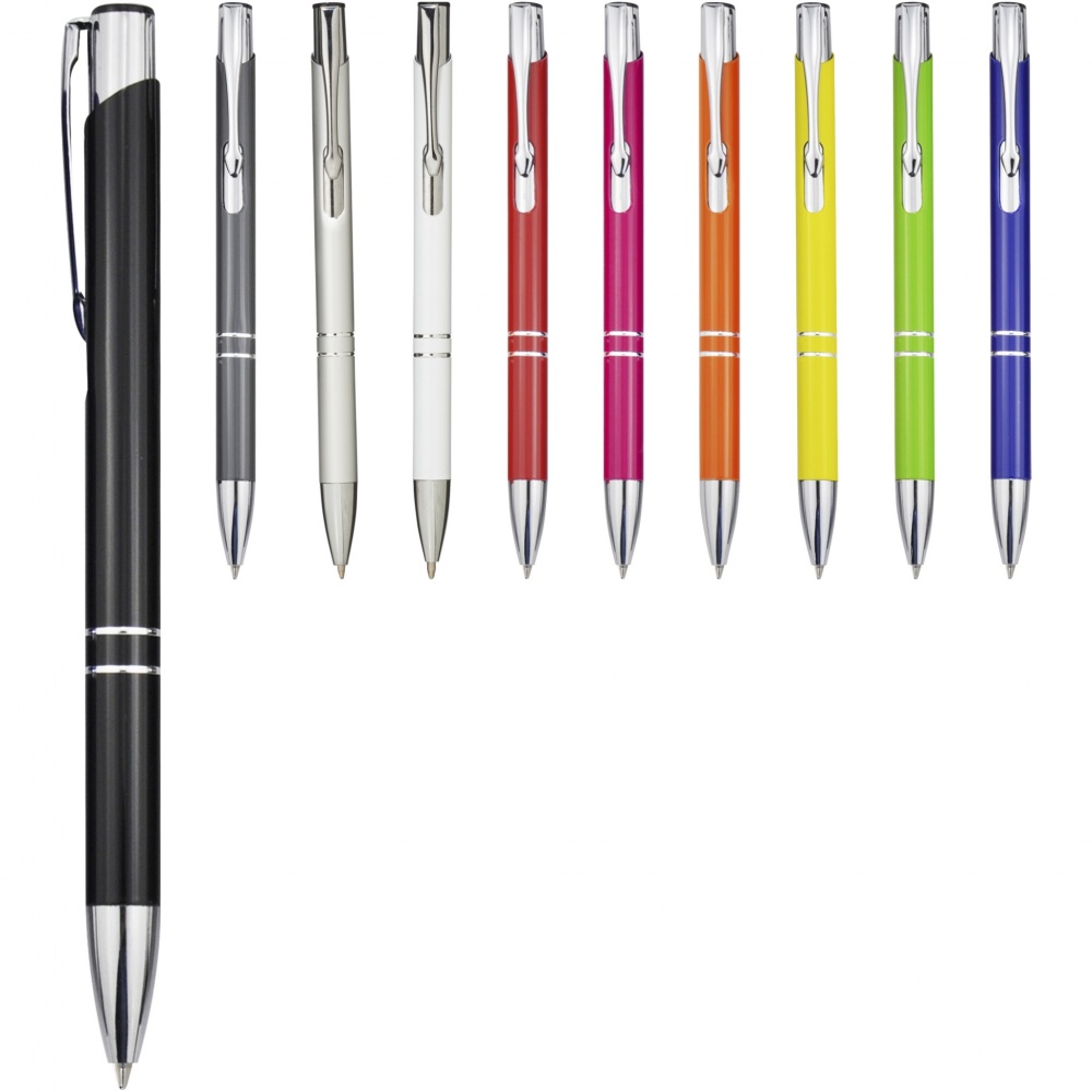 Logotrade promotional items photo of: Moneta aluminium click ballpoint pen (black ink)