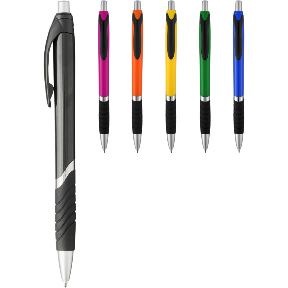 Logotrade advertising products photo of: Turbo ballpoint pen with rubber grip