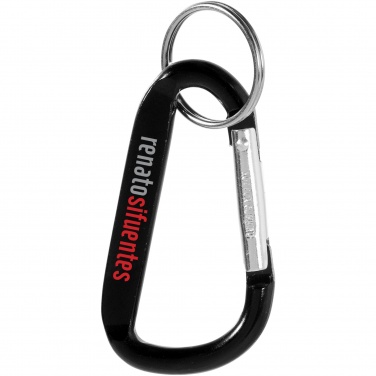 Logo trade promotional gifts picture of: Timor carabiner keychain