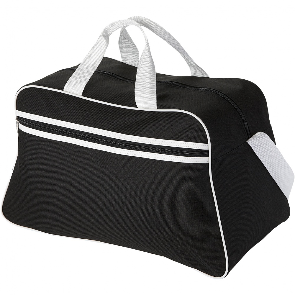 Logo trade corporate gifts picture of: San Jose 2-stripe sports duffel bag 30L