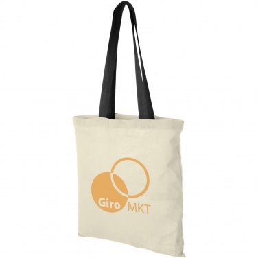 Logo trade promotional products picture of: Nevada 100 g/m² cotton tote bag coloured handles 7L