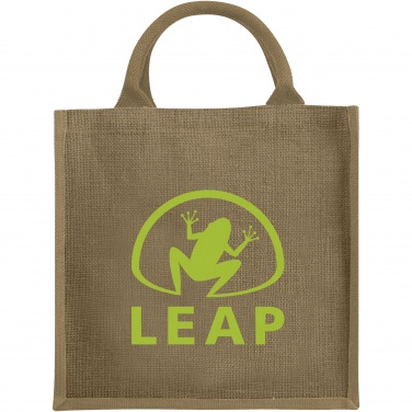 Logo trade promotional products image of: Chennai jute tote bag 16L