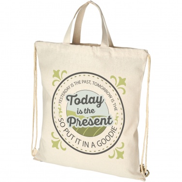Logo trade advertising products image of: Pheebs 210 g/m² recycled drawstring bag 6L