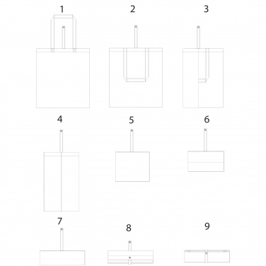 Logo trade promotional item photo of: Nevada 100 g/m² cotton foldable tote bag 7L