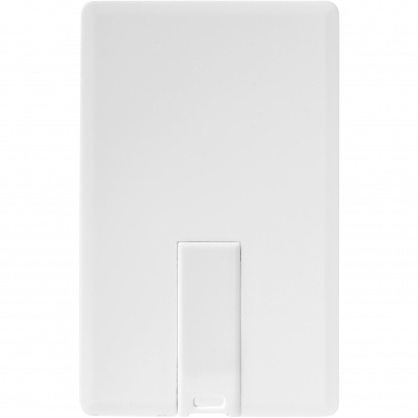 Logo trade promotional giveaways image of: Slim card-shaped 2GB USB flash drive