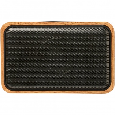 Logo trade corporate gift photo of: Wooden 3W speaker with wireless charging pad