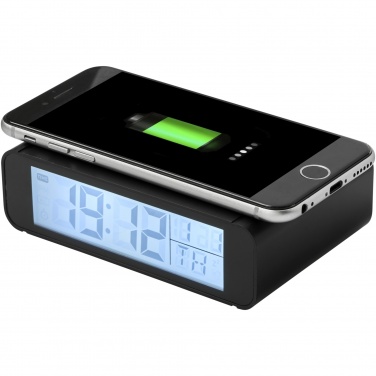 Logo trade promotional gift photo of: Seconds 5W wireless charging clock