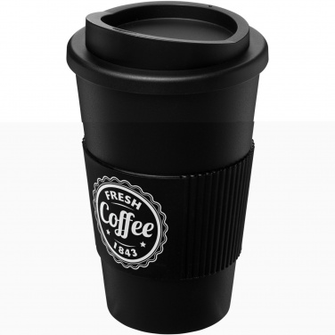 Logo trade advertising product photo of: Americano® 350 ml insulated tumbler with grip