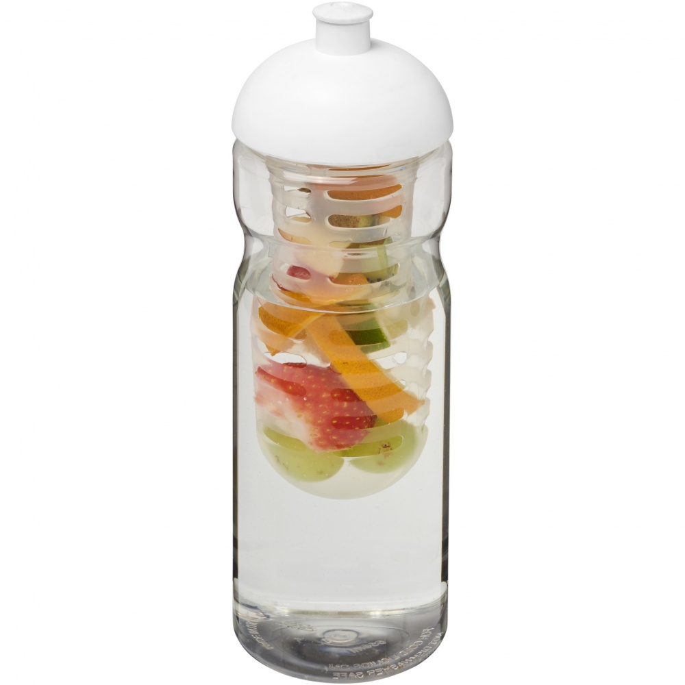 Logo trade promotional merchandise photo of: H2O Active® Base 650 ml dome lid sport bottle & infuser