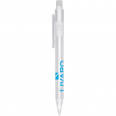 Logo trade promotional items image of: Calypso frosted ballpoint pen