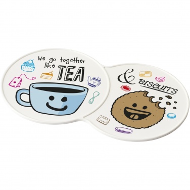 Logo trade promotional giveaways picture of: Sidekick plastic coaster