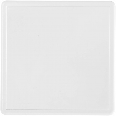 Logo trade promotional products image of: Ellison square plastic coaster with paper insert