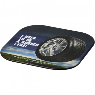 Logo trade corporate gifts picture of: Brite-Mat® square coaster with tyre material