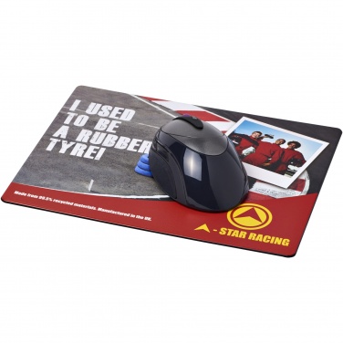Logo trade promotional items image of: Brite-Mat® mouse mat with tyre material