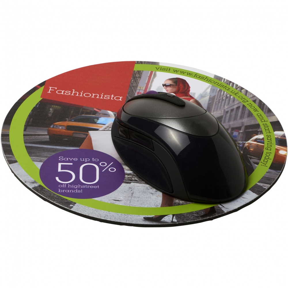 Logo trade promotional merchandise image of: Q-Mat® round mouse mat