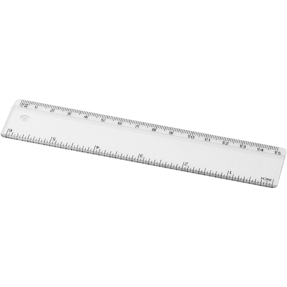 Logo trade promotional gifts picture of: Renzo 15 cm plastic ruler