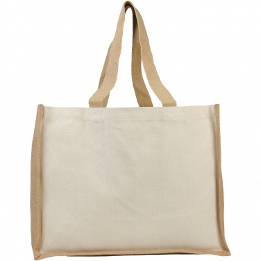 Logotrade promotional giveaway picture of: Varai 320 g/m² canvas and jute shopping tote bag 23L