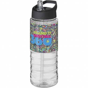 Logo trade corporate gifts image of: H2O Active® Treble 750 ml spout lid sport bottle