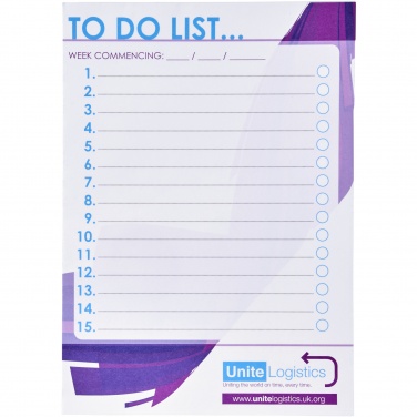 Logo trade promotional giveaways image of: Desk-Mate® A5 notepad