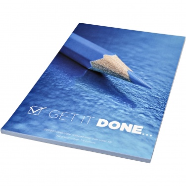 Logo trade promotional giveaways picture of: Desk-Mate® A5 notepad wrap over cover